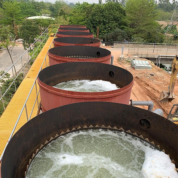 河道治理項目鼓風機爆氣效果